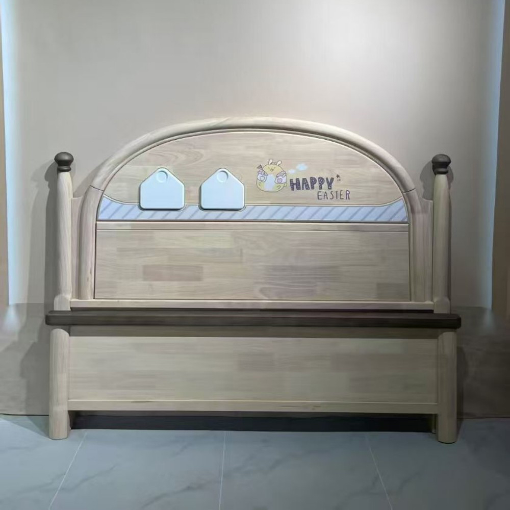 New solid wood children’s bed in a creamy style - C...