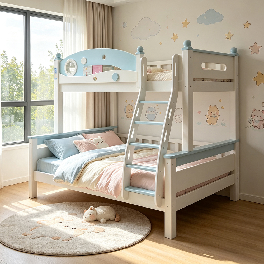 Solid wood bunk bed - Bunk bed - habitafb.com