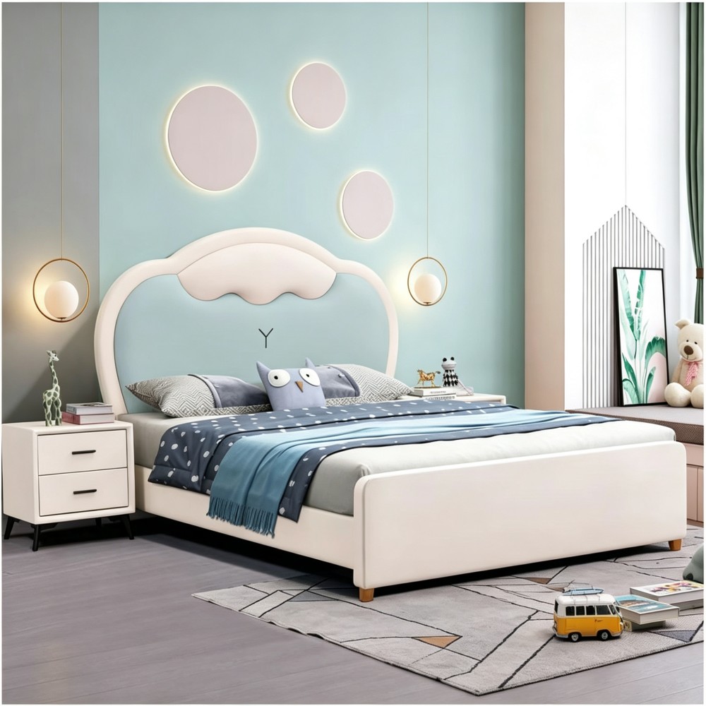 Nordic-style children’s bed—princess bed, cartoon-themed bed for boys ...