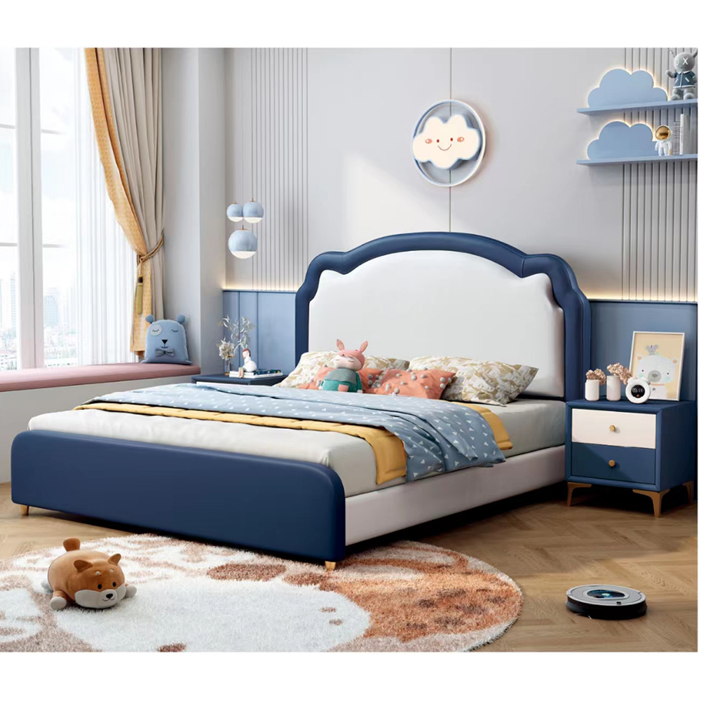 Cartoon Bear Blue Kids’ Bed for Boys (Minimalist Modern) / Pink Princess Bed for Girls - Children beds - Kids Furnit...