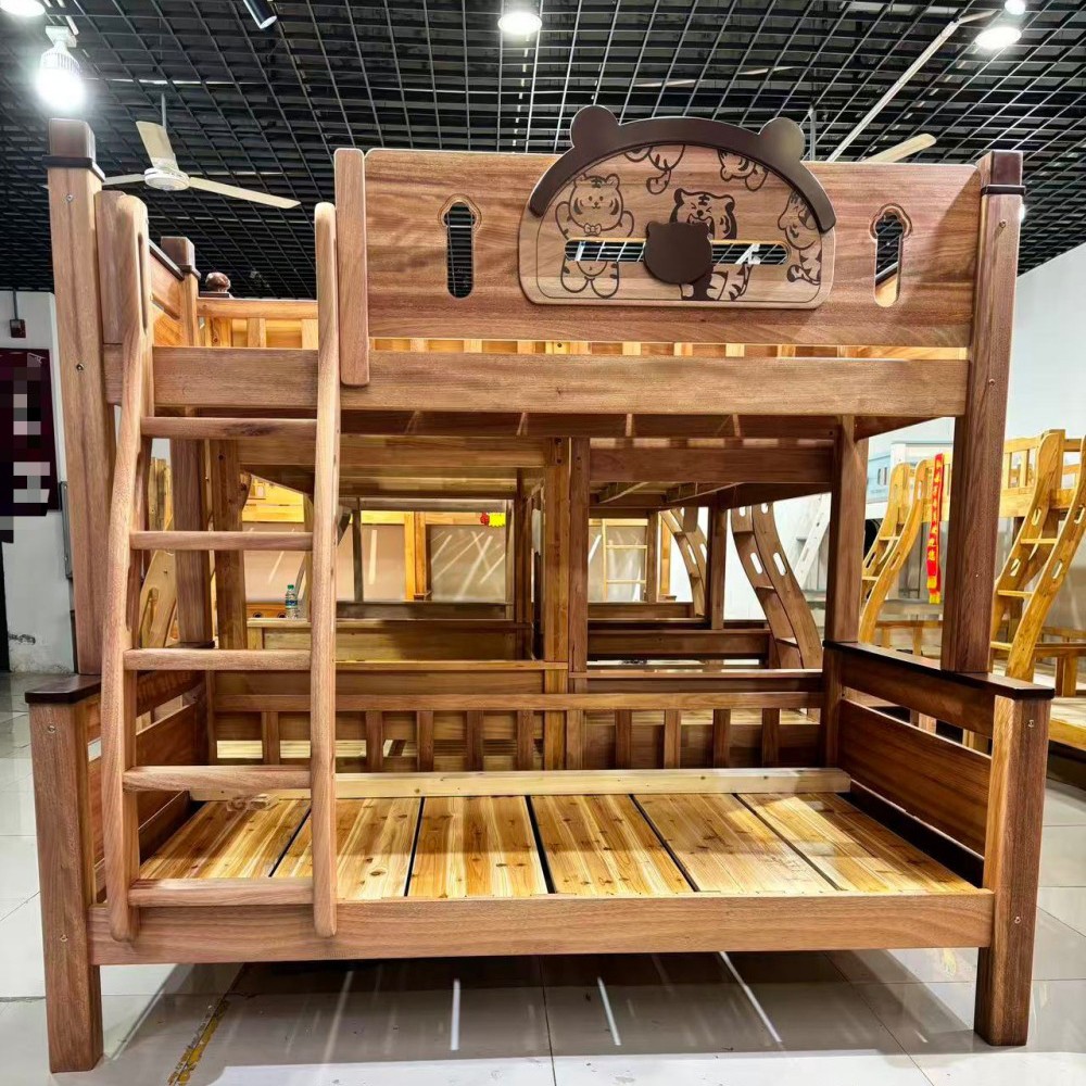 Solid wood multifunctional bunk bed - Bunk bed - habitafb.com