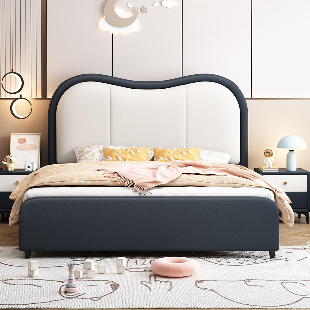 Cream-style princess bed for girls – modern minimalist design</trp-post-cont...