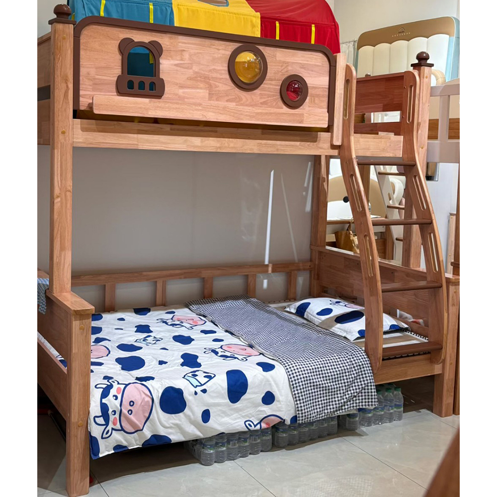 Wooden Bunk Bed / Trundle Bed for Small Spaces (Children’s Bed)</trp-pos...