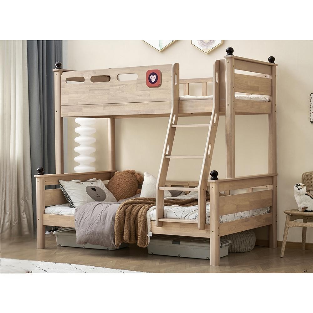 Solid wood bunk bed (lower bunk) - Bunk bed - habitafb.com