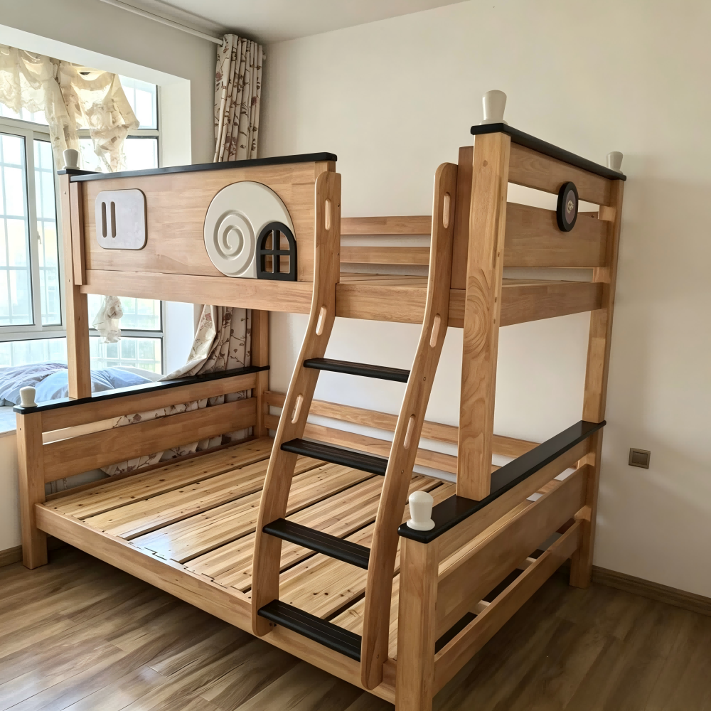 Solid Wood Bunk Bed Set for Children - Bunk bed - Kids Fu...