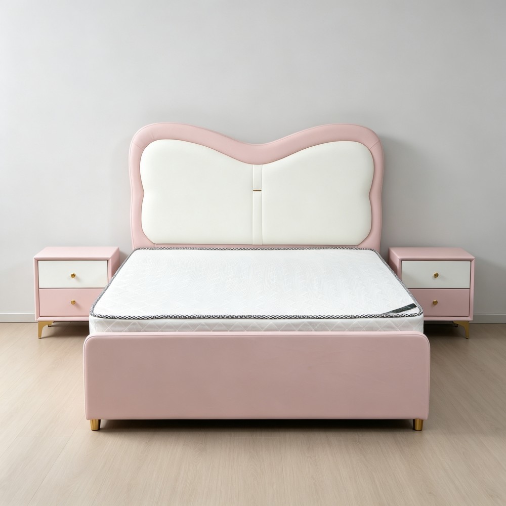 Affordable luxury children’s beds: princess beds, modern single beds, cartoon-themed beds for boys, and butterfly-th...