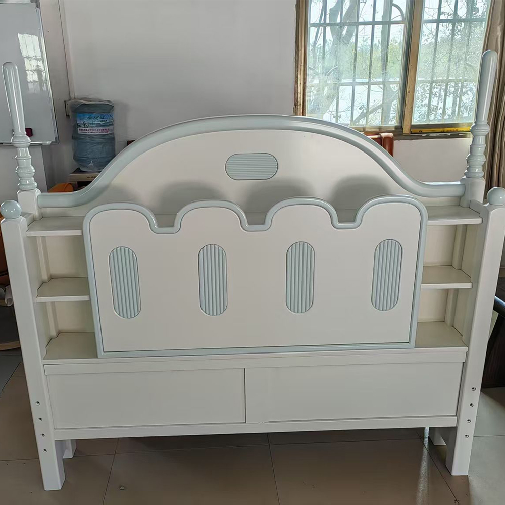 American-style solid wood children’s bed for girls—available in pink, in 1...