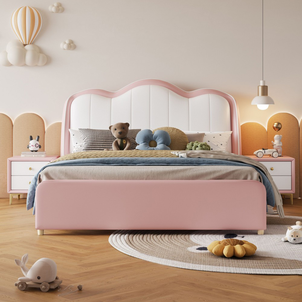 Minimalist-style children’s bed: a modern, simple single bed for boys or gir...