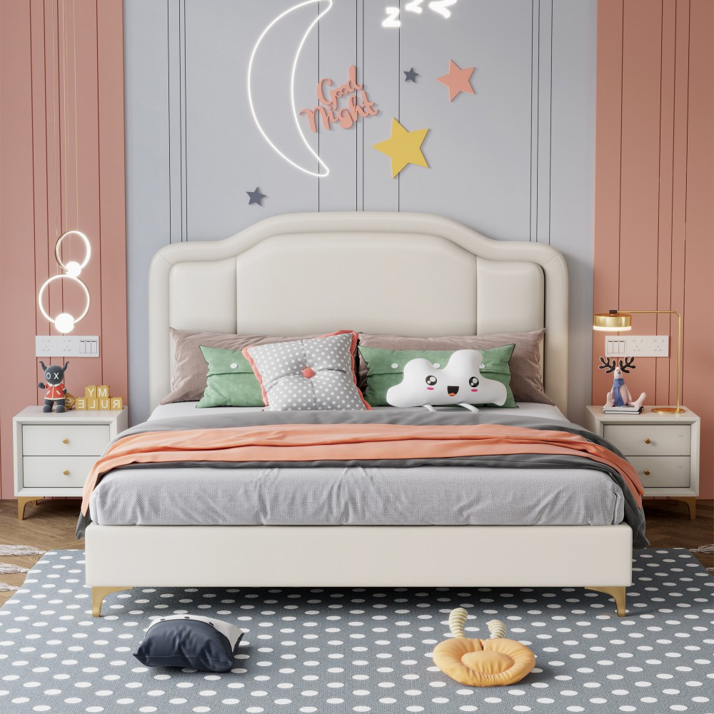 1.2-Meter Single Bed for Small Bedrooms – Children’s Bed, Princess-Style B...