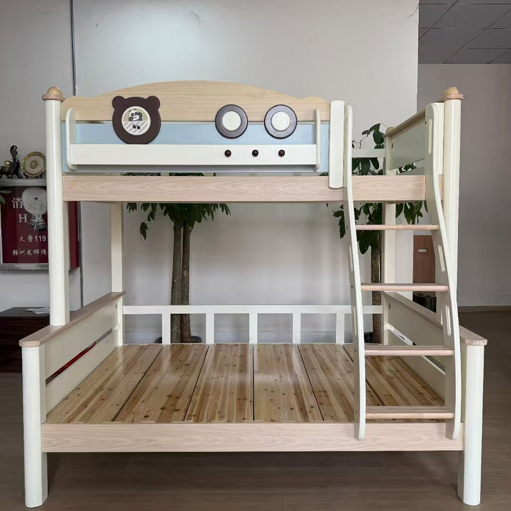Creative cartoon-style bunk bed for students (compact living/small spaces)</tr...