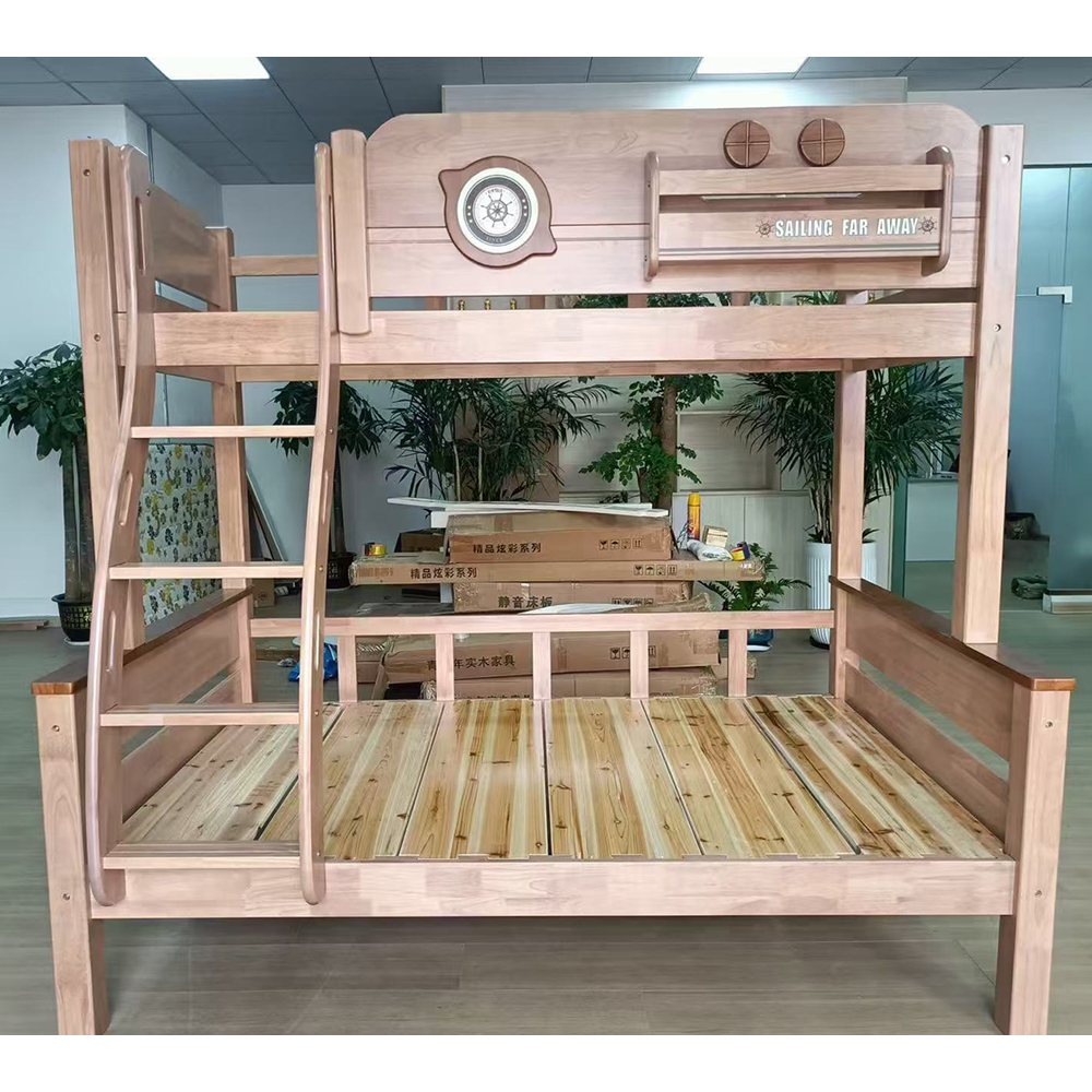 Multifunctional solid wood bunk bed—thickened, suitable for adults and child...