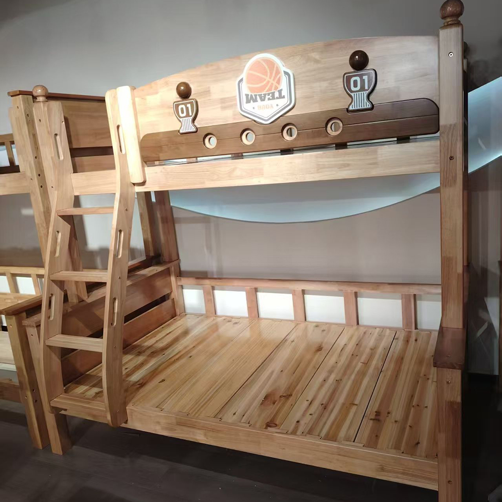 Solid Wood Bunk Beds for Children – High-Low/Tiered Beds for Boys and Girls<...