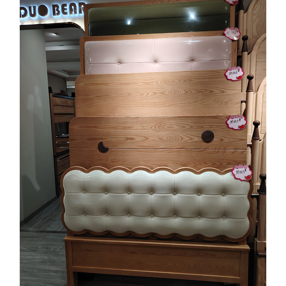 Thickened and Sturdy Oak Single Bed for Children (Available in 1.2m, 1.35m, an...