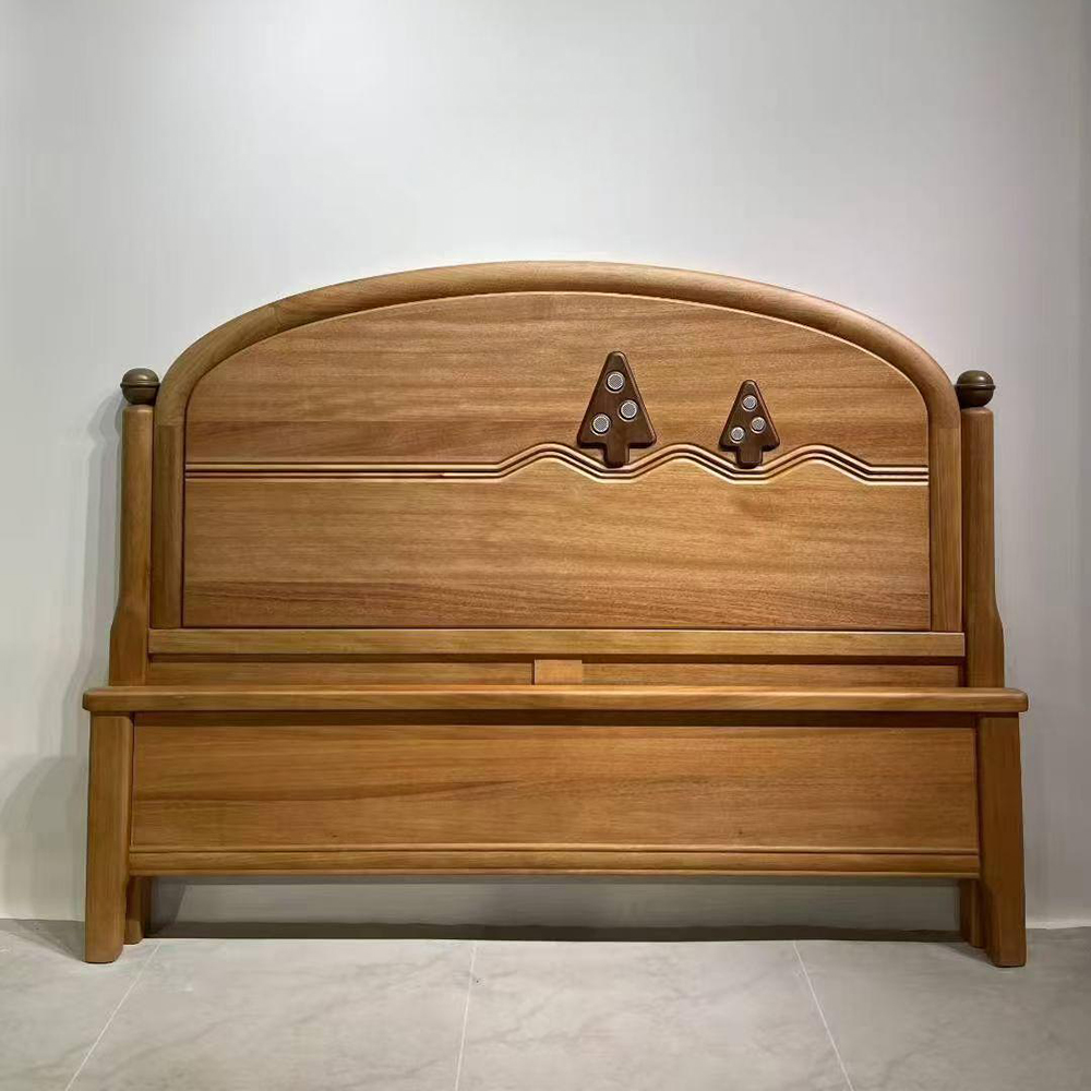 Solid Wood Children’s Bed – 1.2m Single Bed for Boys / 1.5m Princess-S...