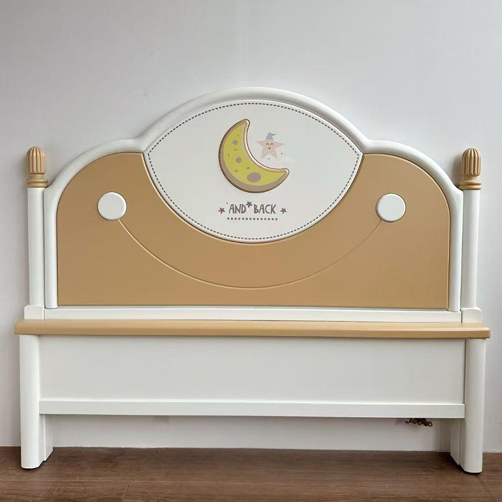 Solid Wood Children’s Bed (Cream Style) – Available in 1.2m, 1.35m, an...