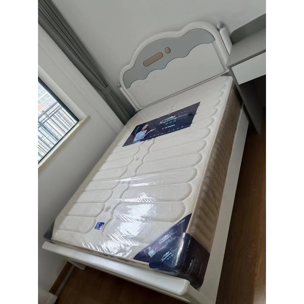 Cream-Style Solid Wood Children’s Bed – Princess-Style Bed for Boys and Gi...
