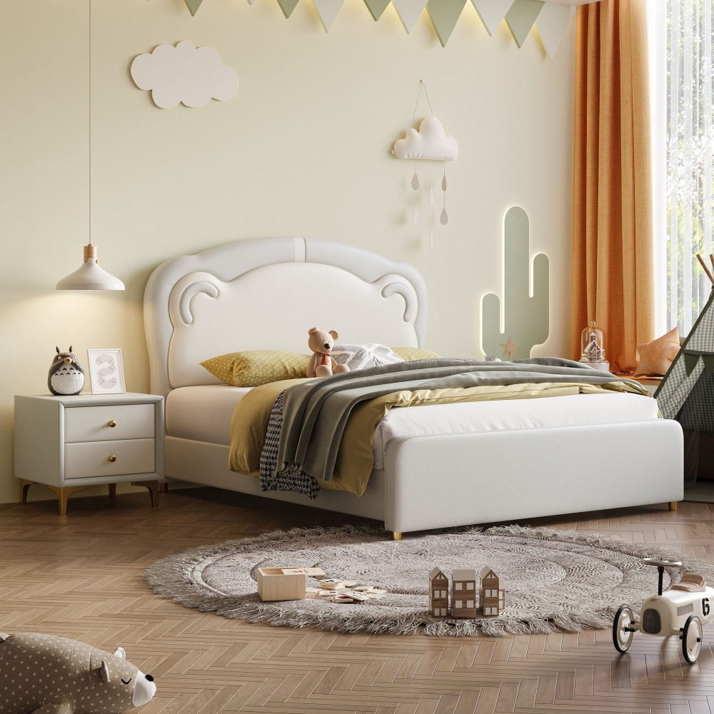 Modern minimalist, small-space bedroom furniture for children and teenagers—...