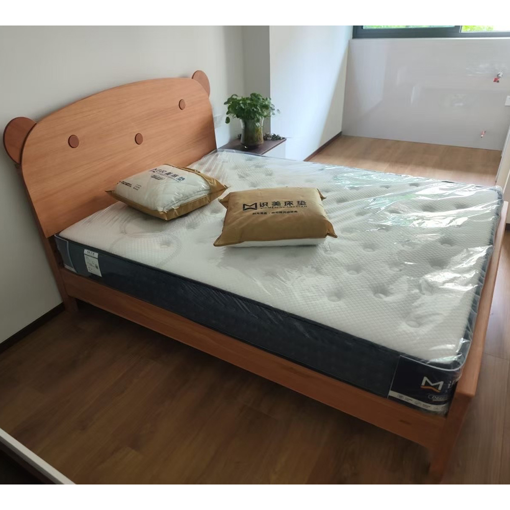 Solid wood children’s bed (1.5m) for boys and girls—an oak single bed ...