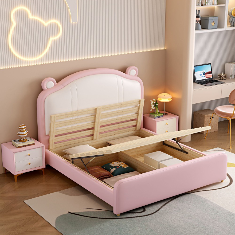 Modern Minimalist Solid Wood Single Bed for Kids and Teens – Available in 1....